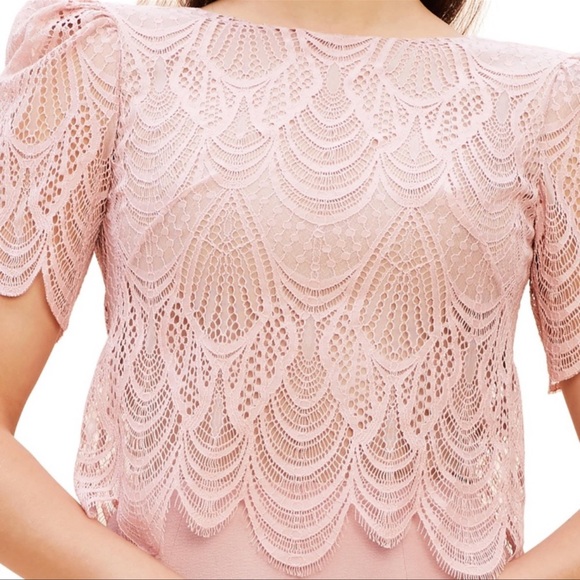 DRESS THE POPULATION🎀sheath dress rose gold XL - Picture 4 of 8